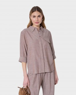 JihoStripeSSShirtBrown-20