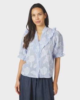 ManetJacquardBlouseLightBlue-20