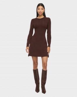 VikerryONeckLSKableKnitDressCoffeeBean-20