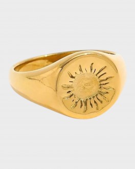 ViggaSunSignetRing18KGoldPlated-20