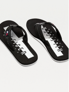 Hilfiger badge beach sandel - black Hilfigerbadgebeachsandelblack-20
