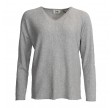 Frigga V-Neck Pullover - Grey Melange