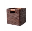 Medium Basket with Leather Detail