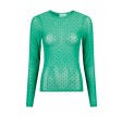 Ella mesh dot blouse - green