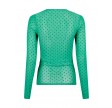 Ella mesh dot blouse - green