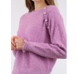 Asli knit blouse - fuchsia melange