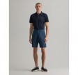 Gant relaxed fit shorts af hør med løbesnor - navy