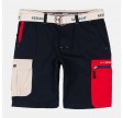 Red Pocket Shorts, navy