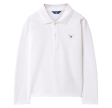 The Original Pique LS Rugger polo, white