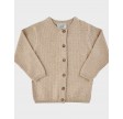 Fixoni knitted cardigan - sand melange