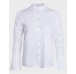 Sandy Elastic Sleeve Shirt - White 