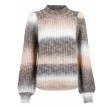 Aria Ombre Knit Blouse, Beige