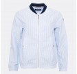 Seersucker jacket - blue/white