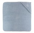Organic hooded towel - blue