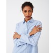 Women's Nightshirt Organic Lt blue/white