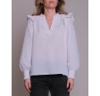Neo Noir Filja stripe blouse - white