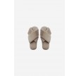 Lou Faux Fur Slippers - Taupe