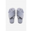 Lou Faux Fur Slippers - Grey