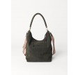 Suede Everly bag - chive
