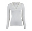 Noe Noir Mily soft knit blouse - off white