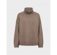 Maja Slit Roll Neck - Walnut
