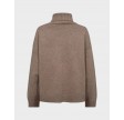 Maja Slit Roll Neck - Walnut