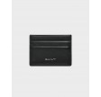 Leather card holder - Black