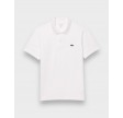 Regular fit cotton polo - White