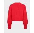 Coralie Crop Rib O-Knit - Flame