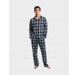 Pyjamassæt af flannel - Navy