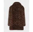 Tira Fur Jacket - Brown Leo