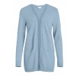 Viril open L/S knit cardigan - Ashley blue