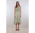 Neo Noir Shayla falling flower dress - green