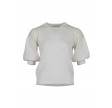 Bora solid knit blouse - off white