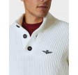 Sweater med knapper - Hvid