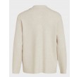 Vicassie L/S strik jakke - lys sand