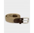 Elastic braid belt - Mørk Khaki