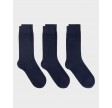 3-Pack Soft Cotton Socks, Marine