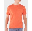 Outwashed T-shirt m. Lomme - Orange