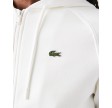 Women's cotton blend Fleece Zip hoodie - hvid