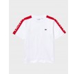 Lacoste t-shirt børn - hvid/rød