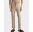 Relaxed linen pants - dry sand