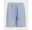 Seersucker shorts - Blå/hvid