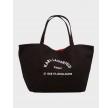K/Rue St Guillaume Canvas Tote, Black