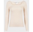 Corine knit blouse - Sand