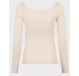 Corine knit blouse - Sand