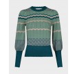 Dary stripe knit blouse - Grøn