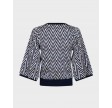 Johanna point knit blouse - Navy