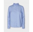 Sandy Poplin Puff Shirt - Pale Blue