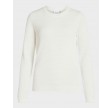 Vidalo o-neck l/s knit - White alyssum